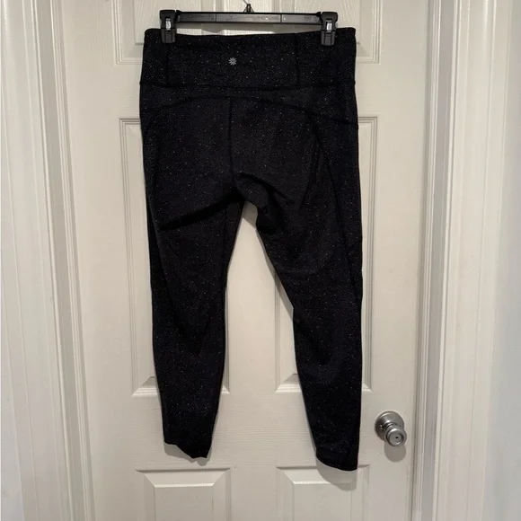 Athleta Black/Gray Reflective Rainier Leggings -- XL - Picture 4 of 6